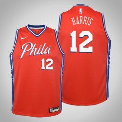 Gioventù Tobias Harris Philadelphia 76ers e 12 Dichiarazione Rosso 2020 Stagione Maglia