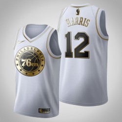Philadelphia 76ers Tobias Harris & 12 di Golden Edition Bianco Maglia