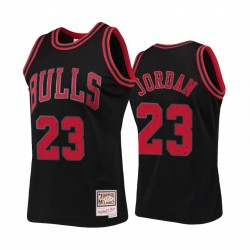 Chicago Bulls di Michael Jordan Black Rings Collection HWC Maglia # 23