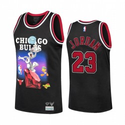 Chicago Bulls di Michael Jordan Diamond Supply Co. x Space Jam x NBA e 23 Black Maglia