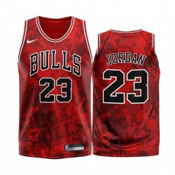 Chicago Bulls di Michael Jordan e 23 Red 2020 Fashion Edition Maglia