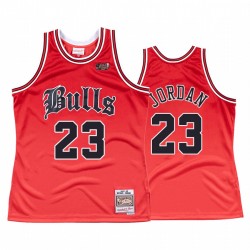 Chicago Bulls di Michael Jordan e 23 Red antico inglese Maglia