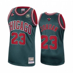 Michael Jordan e 23 Chicago Bulls verde Hardwood Classics Maglia autentica