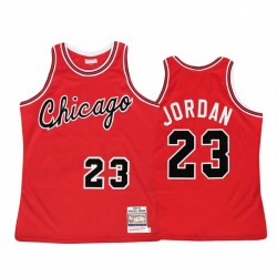 Michael Jordan e 23 Chicago Bulls Red Hardwood Classics Maglia