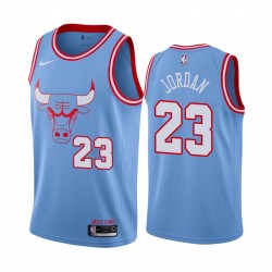 Chicago Bulls di Michael Jordan Blue # 23 bule Città Maglia
