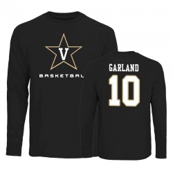Dario Garland Vanderbilt Commodores nero personalizzata Pallacanestro maniche lunghe T-shirt