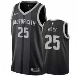 Detroit Pistons Derrick Rose # Maglia 25 uomini di Città