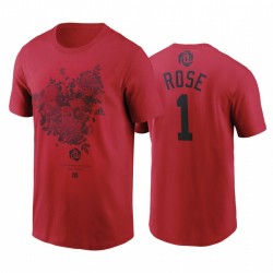 Derrick Rose Pistoni # 25 Figlio di Chi maglietta rossa