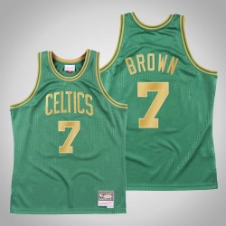 Boston Celtics Jaylen Brown & 7 Verde 2020 CNY swingman Mitchell & Ness ritorno al passato Maglia