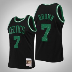 Celtics Jaylen Brown & Nero 7 Anelli Collezione swingman Mitchell & Ness Maglia