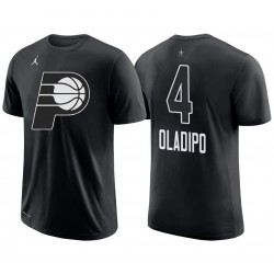 Pacers 2018 All-Star Maschile Victor Oladipo e 4 T-shirt nera