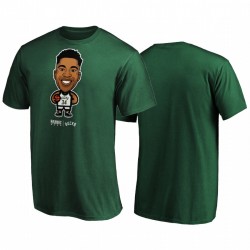 Giannīs Antetokounmpo & 34 Bucks 2020 NBA Playoffs Bound Star Player Green T-Shirt