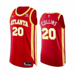 John Collins Atlanta Hawks Red Icona autentica 2020-21 Maglia