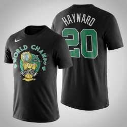 Celtics Gordon Hayward e 20 mondiale Champs T-shirt nera