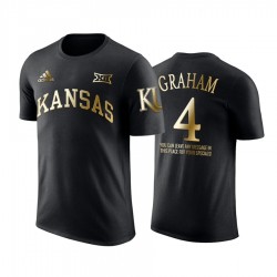 Devonte' Graham Kansas Jayhawks dorato nero Limited Edition T-shirt