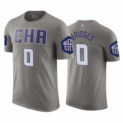 Charlotte Hornets Miles & Ponti 0 Heather Grey Città T-shirt