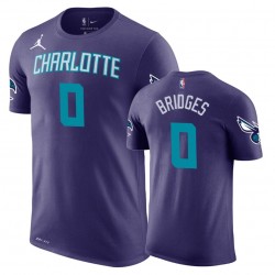 Hornets Miles & Bridges Dichiarazione 0 Purple maschile T-shirt