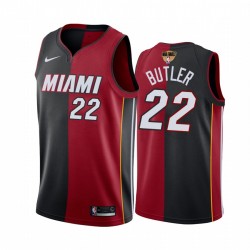 Miami Heat Jimmy Butler 2020 NBA Finals Bound Rosso Nero Maglia Split Special Edition