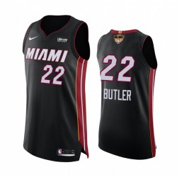 Jimmy Butler Miami Heat NBA Finals 2020 G1 autentica giustizia Nero Maglia BLM sociale