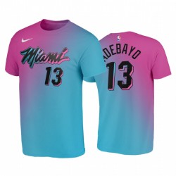 Bam Adebayo 2020-21 Calore & 13 Rainbow City Blu Rosa T-shirt ViceWave