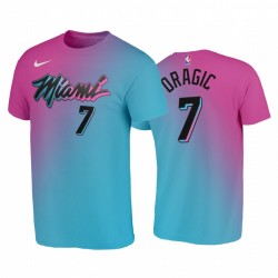 Goran Dragic 2020-21 Calore & 7 Rainbow City Blu Rosa T-shirt ViceWave