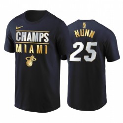 Miami Heat & 25 Kendrick Nunn 2020 Southeast Division Champs Black T-shirt limited edition
