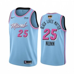 Miami Heat Kendrick Nunn 2020 Eastern Conference Champs Blu Maglia nera vive Matter