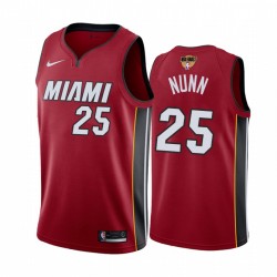 Miami Heat Kendrick Nunn 2020 NBA Finals Bound Red Maglia Dichiarazione Edition