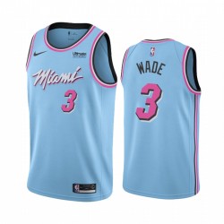 Miami Heat Dwyane Wade e 3 Città Vice Notte Maglia