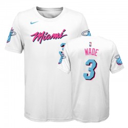 Dwyane Wade Miami Heat 2017-18 Città Edition T-Shirt - Gioventù