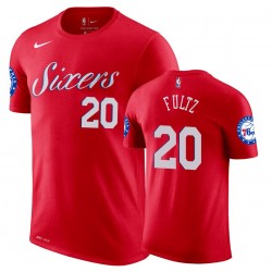 76ers Markelle Fultz e 20 maschile Normativa Red T-shirt