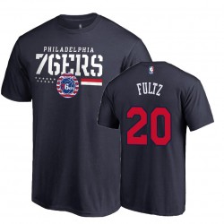 76ers Markelle Fultz e 20 maschile Hoops per le truppe Navy T-shirt