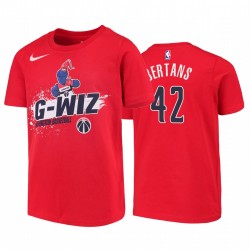 Washington Wizards Davis Bertans Red mascotte Ice break G-Wiz T-shirt