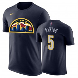 Nuggets maschile Will Barton & 5 Wordmark Navy T-shirt