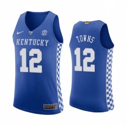 Kentucky Wildcats Karl-Anthony Towns Royal Authentic Maglia College Basketball