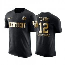 Karl-Anthony Towns Kentucky Wildcats dorato nero Limited Edition T-shirt