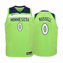D'Angelo Russell Minnesota Timberwolves Dichiarazione della gioventù Maglia - Verde