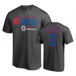 Uomo Danilo Gallinari # 8 Clippers Heather Grey Noches Ene-Be-Una T-shirt Wordmark