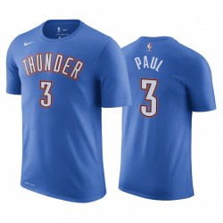 Oklahoma City Thunder Chris Paul # 3 T-shirt blu Icona