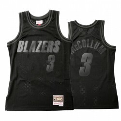 Portland Trail Blazers C.J. McCollum e 3 Black Throwback tonale Maglia