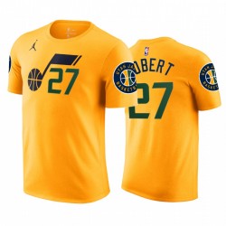 Rudy Gobert 2020-21 Jazz & 27 istruzione T-shirt gialla