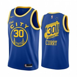 Stephen Curry Golden State Warriors Royal Classic Edition Throwback 2020-21 Maglia