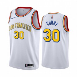 Golden State Warriors Stephen Curry Bianco Classic Edition Maglia