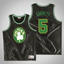 Uomo Boston Celtics Kevin Garnett e 5 Black Dazzle Maglia