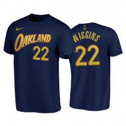 Andrew Wiggins 2020-21 Warriors e 22 Città Edition Navy T-shirt Oakland