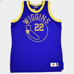 Andrew Wiggins & 22 Proprio Don X Mitchell Ness Golden State Warriors Reale Maglia