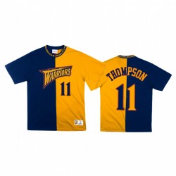 Klay Thompson Golden State Warriors e 11 Blue Gold Split T-shirt
