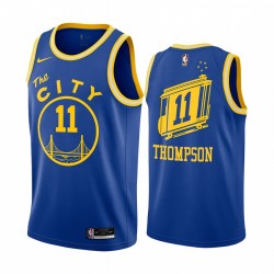 Klay Thompson Golden State Warriors Royal Classic Edition Throwback 2020-21 Maglia