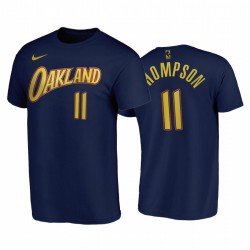 Klay Thompson 2020-21 Warriors e 11 Città Edition Navy T-shirt Oakland