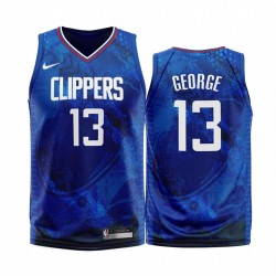 Los Angeles Clippers Paul George & 13 Blue 2020 Fashion Edition Maglia